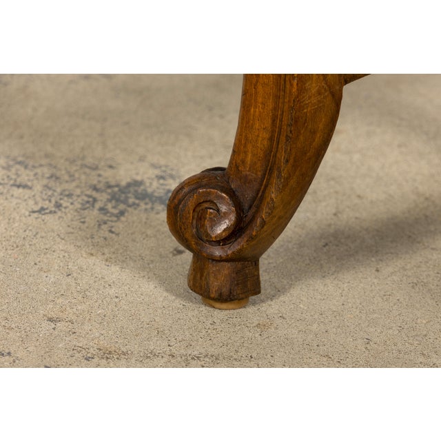 Early 20th Century French Louis XV Walnut Dining Chairs With Moss Green Mohair, Set of 8 For Sale - Image 10 of 18