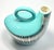 Contemporary West Elm Ceramic Turquoise “Llama” Handled Pitcher Jug For Sale - Image 3 of 9