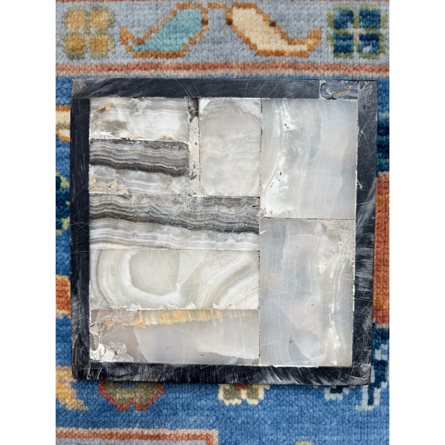 Mid 20th Century Onyx & Marble Chess or Checkers Board For Sale - Image 5 of 6