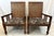 Antique Teak and Cane Arts & Crafts Style Plantation Chairs With Dowel Construction- A Pair For Sale In West Palm - Image 6 of 18