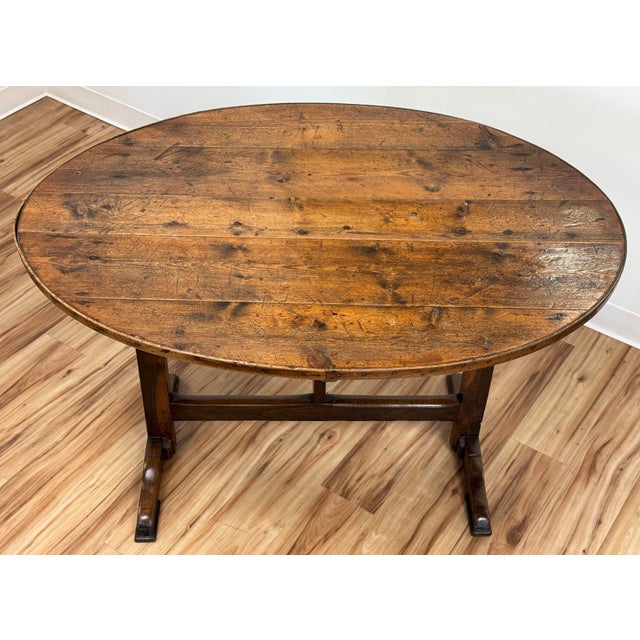 Late 19th Century Antique Flip Top Wine Tasting Table For Sale - Image 5 of 15