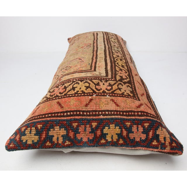 Boho Chic Decorative Lumbar Pillow - Rustic Geometric Accent Cushion - 19'' X 38'' For Sale - Image 9 of 10