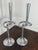 Large Knot-Shaped Aluminum Candlesticks, Italy, 1970, Set of 2 For Sale - Image 17 of 17