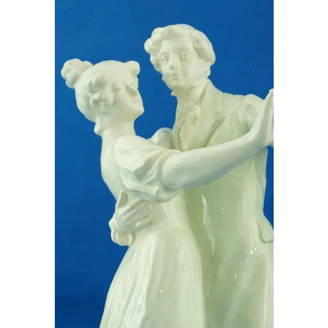 Large Art Nouveau Sculpture Depicting a Dancing Couple by E. Tell for Goldscheider, Austria, Early 1900s For Sale - Image 12 of 18