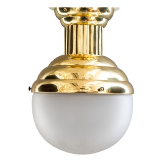 Art Deco Ceiling Lamp with Original Glass by Otto Prutscher, 1920s For Sale