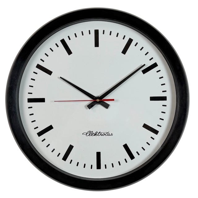 Industrial Bakelite Factory Wall Clock from Elektročas, 1990s For Sale - Image 18 of 18