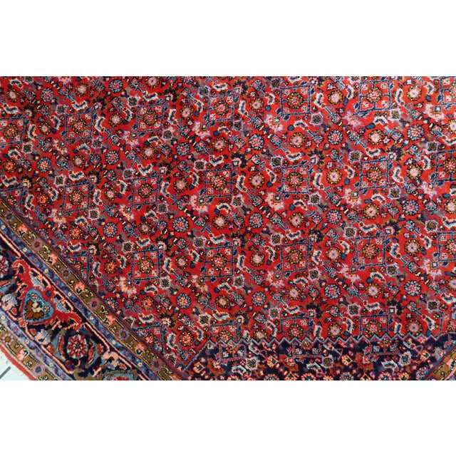 1920s, Antique Persian Bidjar Handmade Rug 7.5' X 10.11' For Sale - Image 10 of 15