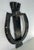 1950's Black Wrought Iron Horseshoe Door Knocker For Sale - Image 4 of 8
