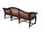 Authenticated Antique Federal Mahogany Caned Settee Sofa, Circa 1800–1815 – Serpentine Back, Reeded Scroll Arms & Original Brass Casters For Sale - Image 13 of 18