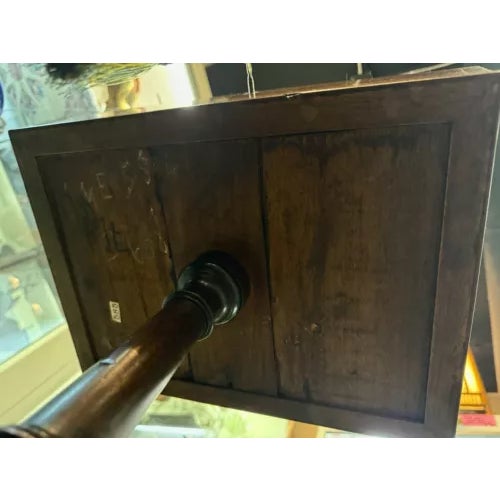 Antique English Regency Fully Fitted Tea Caddy Stand on Casters For Sale - Image 12 of 12