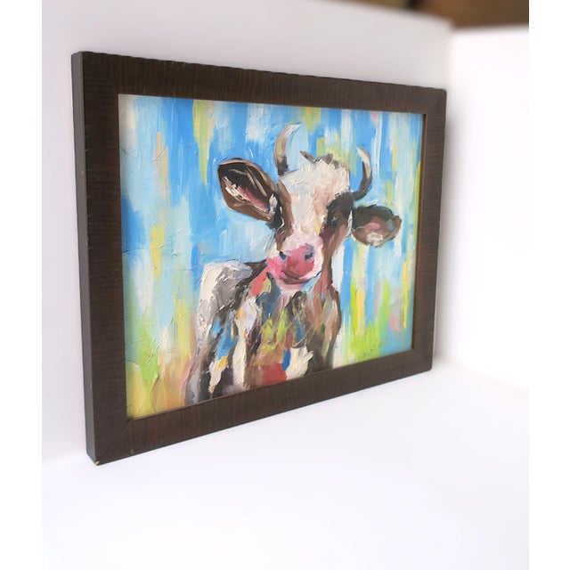 Farm Cow Artwork Painting For Sale - Image 4 of 6