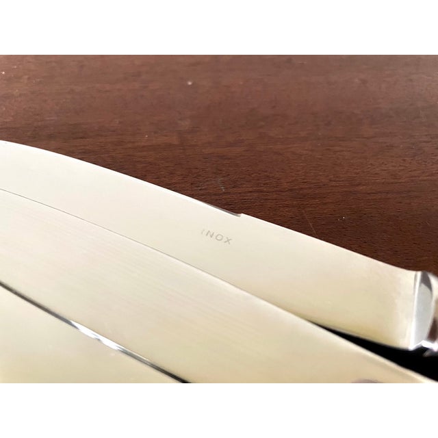 Silver-Plated Metal Knives, France, 1950s, Set of 12 For Sale - Image 3 of 10