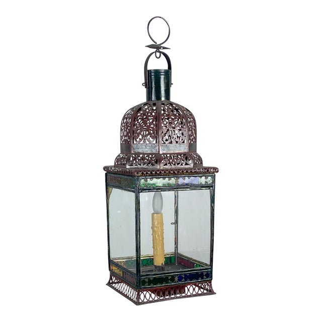 Vintage Ottoman Style Lantern, Mid Century For Sale