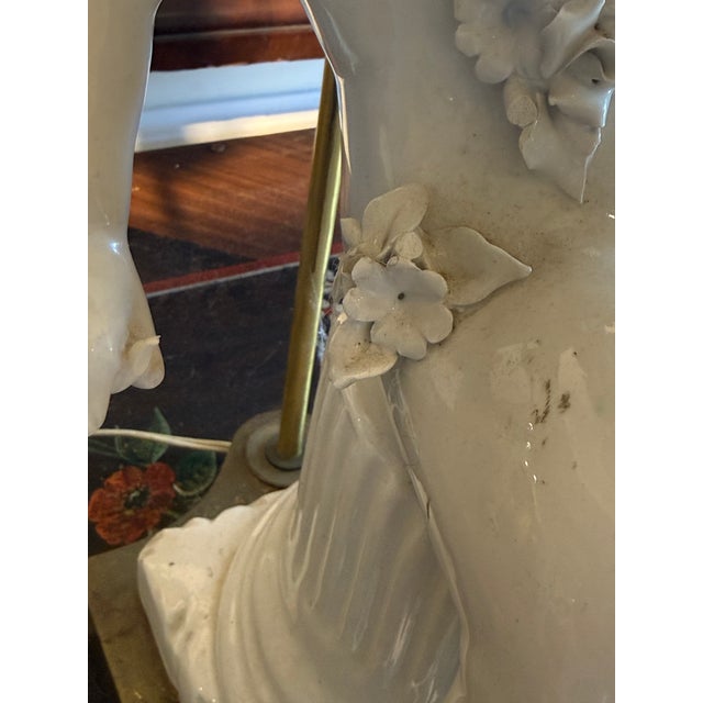 1960s Italian Blanc Du Chin Cherub Lamps - a Pair For Sale In San Diego - Image 6 of 17