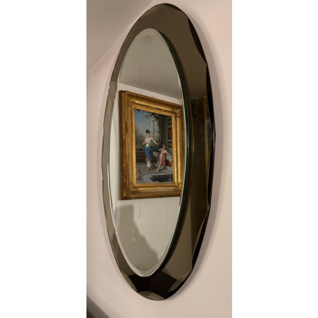 Italian Mirror in the style of Fontana Arte, 1970s For Sale - Image 9 of 11