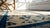 Ivory Majestic Ivory and Blue Color With Leaves and Flower Design Antique Chinese Peking Rug For Sale - Image 8 of 9