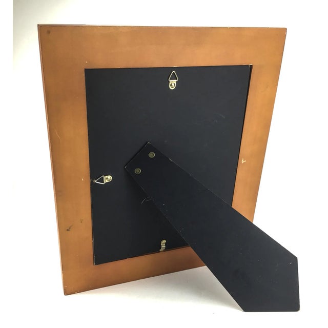 Large 8 X 10 Vintage Textured Wood Photo Frame For Sale In Portland, ME - Image 6 of 7