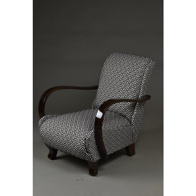 1930s Polish Art Deco Armchair, 1930s-1940s For Sale - Image 5 of 13