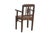 Mid-Century Modern Vintage Indian Mid-Century Teakwood Chair For Sale - Image 3 of 3