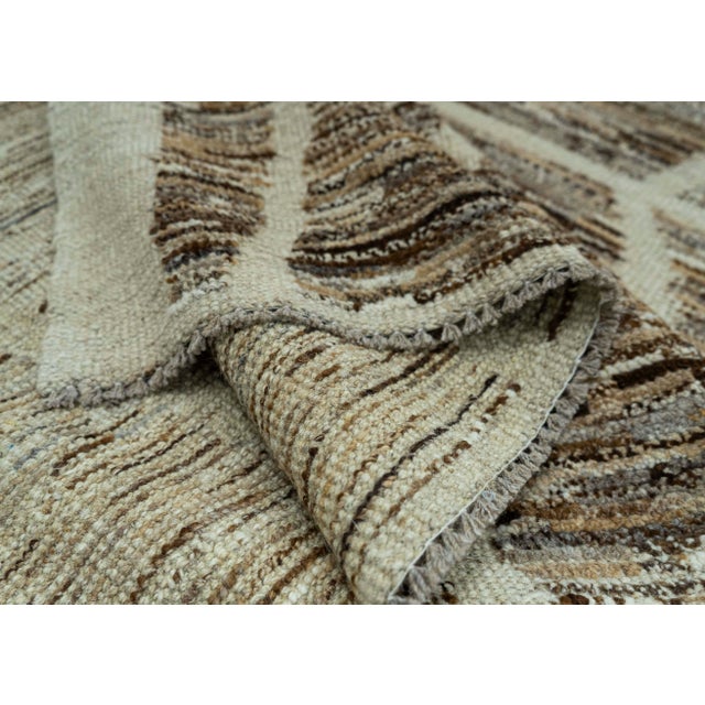 Turkish Modern Handmade Rug 10'7" x 14' #20669 For Sale In Houston - Image 6 of 8