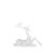 2020s Modern Transparent Acrylic Holiday Deer Figurine (Set of 2) For Sale - Image 5 of 5