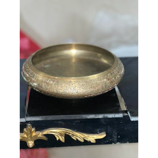 Vintage 1970s Brass Bowl For Sale In Atlanta - Image 6 of 6