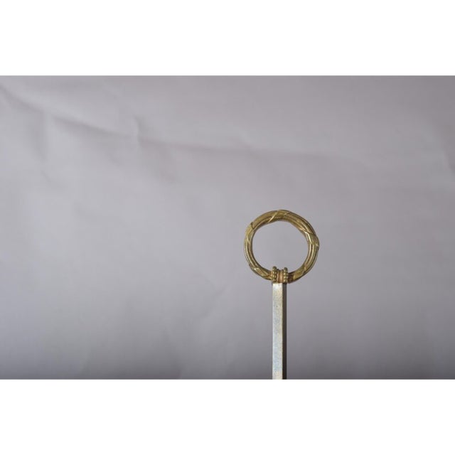 Vintage French Brass Bouillotte Table Lamp with Red Shade, 1960s For Sale - Image 10 of 16