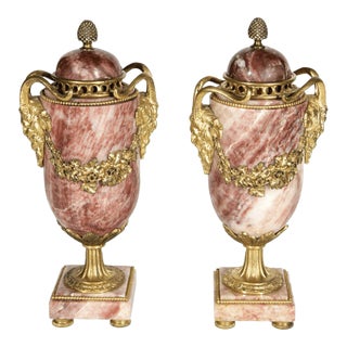 Pair of Stylized 19th Century Urns For Sale