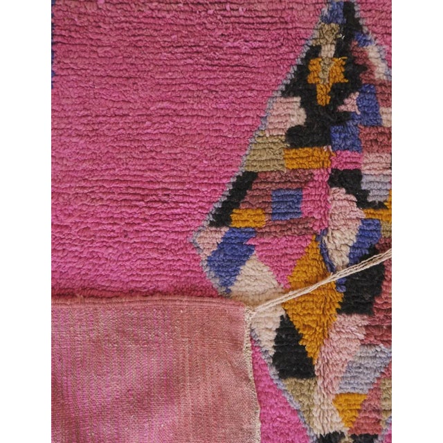 Pink Boujad Moroccan Rug - 10.3 X 6.2 Ft For Sale In Cleveland - Image 6 of 8