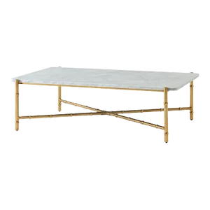 Mid Century Marble Top Coffee Table