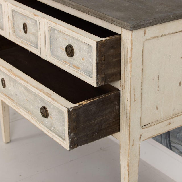 French Louis XVI Style Bedside Commode in Original Paint, Circa 1910 For Sale - Image 16 of 16