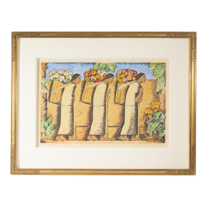 “Vendedoras De Flores ” Serigraph Print by Alfredo Ramos Martinez