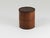 Round Leather Storage Box with Lid attributed to Carl Auböck, Vienna, Austria, 1950s For Sale - Image 6 of 16