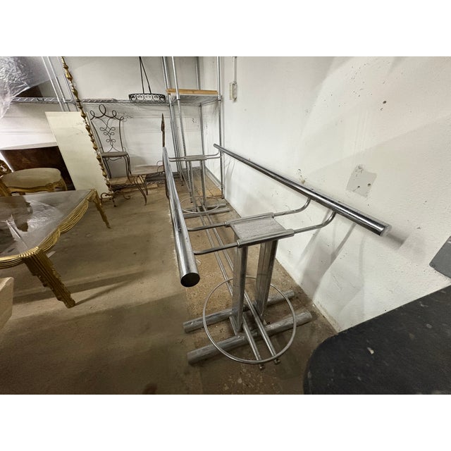 1960s Italian Modern Chrome Dining Table Base Designed by Romeo Rega For Sale - Image 9 of 16
