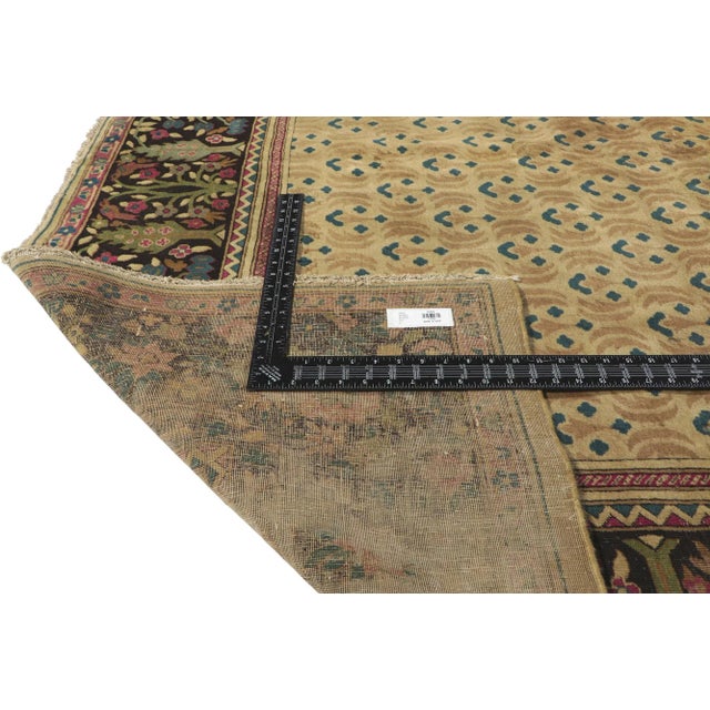 Antique Indian Agra Rug, 09'09 X 14'00 For Sale In Dallas - Image 6 of 9