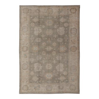 Large Turkish Oushak in Moss Green by Keivan Woven Arts 10'10 X 15'5 For Sale