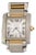 Cartier Men's Tank Francaise Automatic Date 18k Gold Steel Watch For Sale