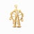 Metal Antique Austrian 14k Gold Figural Ferris Wheel Charm for a Bracelet For Sale - Image 7 of 10