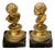 Busts of Children, Bronzes on Marble Bases, Set of 2 For Sale
