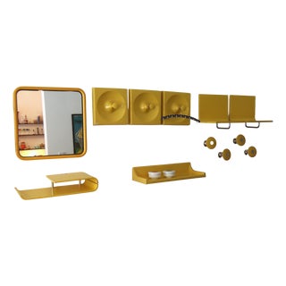 Quadro Wardrobe Set by Jürgen Lange for Schönbuch, 1970s, Set of 12 For Sale