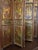 Chinoiserie Vintage Seven Panel Chinoiserie Figural Wood Tabletop Folding Screen For Sale - Image 3 of 8