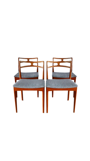 Teak Chairs Modell 94 by Johannes Andersen for Christian Linneberg, Denmark, 1960s, Set of 4