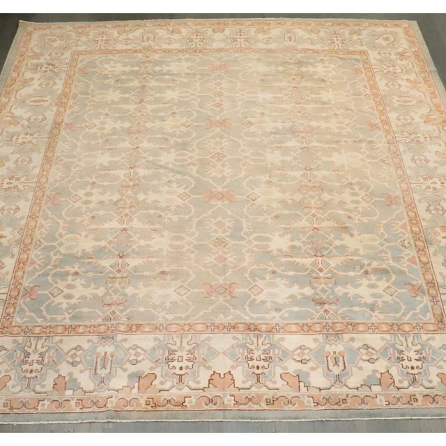 An early 20th-century Blotchy Colored Turkish Anatolian Oushak Carpet