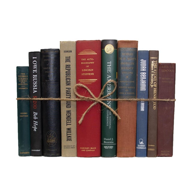 American Decorative Books - Vintage American History Book Bundle - 1 Foot of Books For Sale - Image 3 of 3