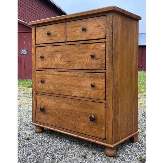 Broyhill Attic Heirlooms Farmhouse Oak Chest of Drawers Chairish