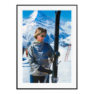 Toni Frissell 'Shades and Skis' Archival Pigment Print Framed in Black