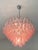Murano Contemporary White and Pink “Selle” Murano Glass Petali Chandelier in Mazzega Style For Sale - Image 4 of 11