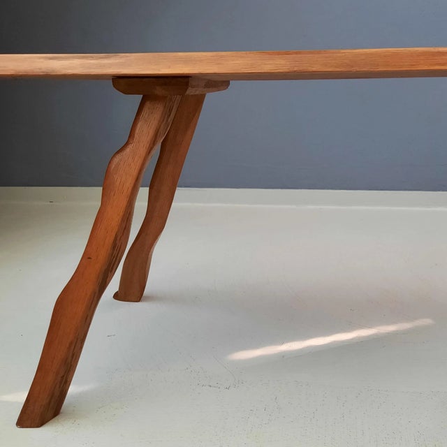 Tree Slab Coffee Table in Wood, 1960s For Sale - Image 6 of 7