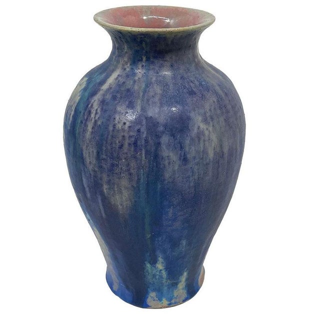 Dutch Berbas Vase by A. Le Comte for Porceleyne Fles, Delft, 1890s For Sale - Image 6 of 11