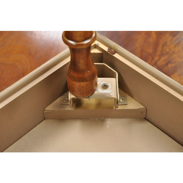 Brown Vintage Mark Adam Co. Mid Century Modern Stacking Folding Leg Tables - Set of 3 For Sale - Image 8 of 13